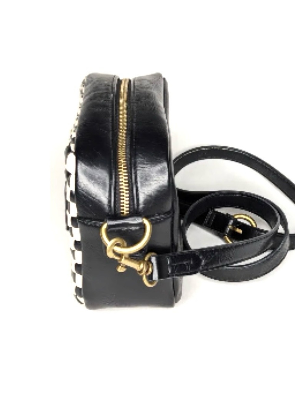 UNIVERSAL THREAD Camera Crossbody Bag, black and cream - Picture 3 of 5